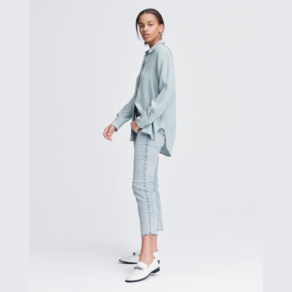 Rag and Bone Anderson Silk Shirt size M NWT - Picture 3 of 7